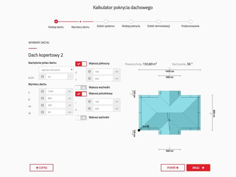 Kalkulator kosztów dachu dwuspadowego: Szybka wycena online
