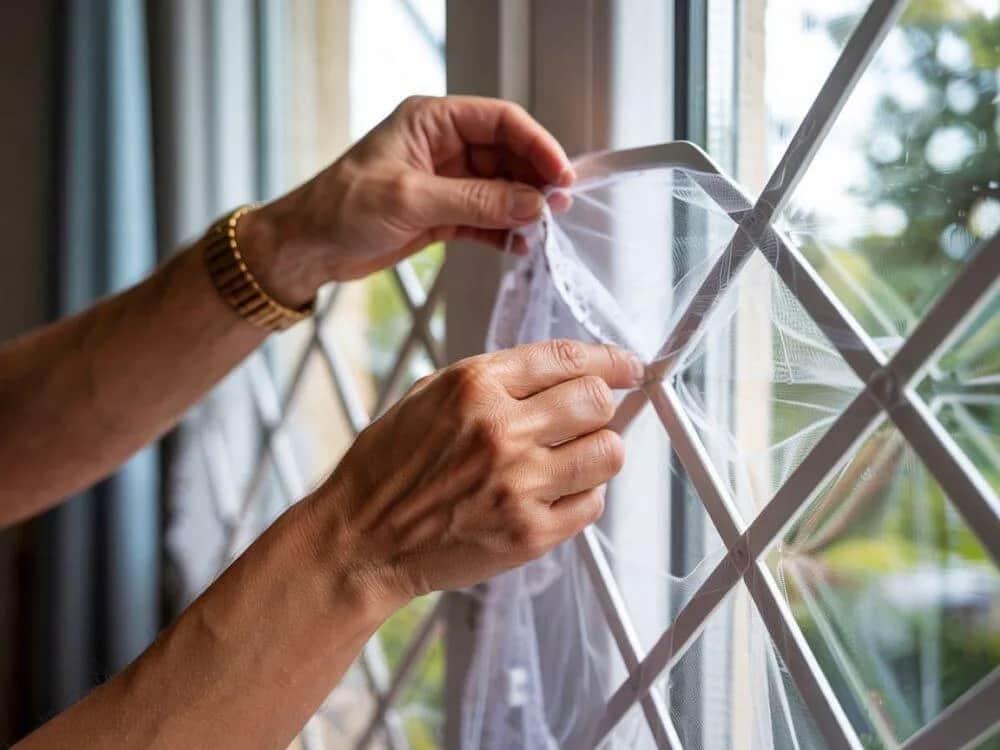 Jak zrobić moskitierę ramkową na okno: 9 prostych kroków